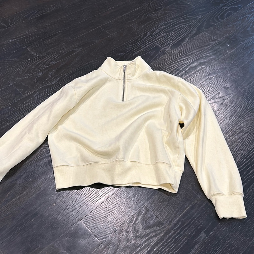 Light Yellow Quarter Zip